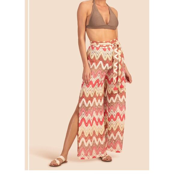 Trina Turk Swim Crochet Cover-Up Pants Euro-Summer Breezy Resortwear Size Small - Picture 1 of 11